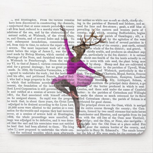 Ballet Deer in Roze Muismat (Voorkant)