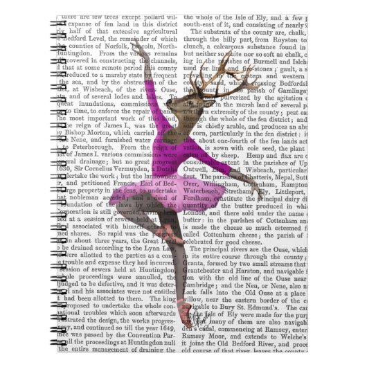 Ballet Deer in Roze Notitieboek (Voorkant)