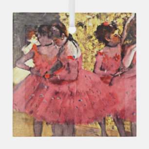 BALLET-Degas: de roze dansers, Glas Ornament