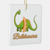 Ballet Dinosaur Gift for Dance Student Keramisch Ornament (Rechts)