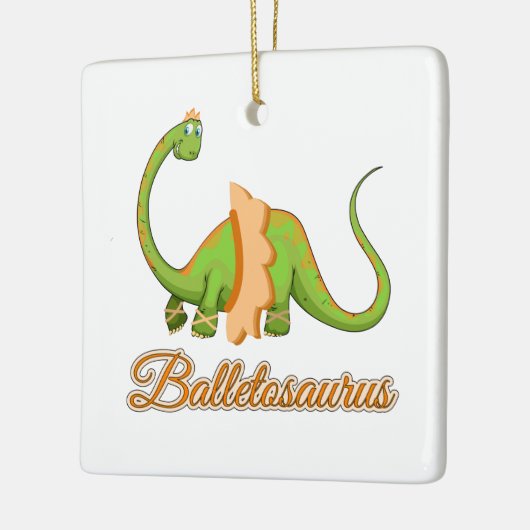Ballet Dinosaur Gift for Dance Student Keramisch Ornament (Links)