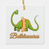 Ballet Dinosaur Gift for Dance Student Keramisch Ornament (Voorkant)