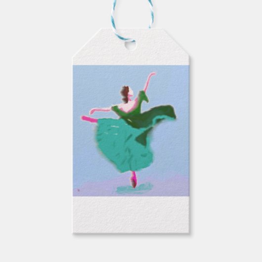 Ballet Dress Art Cadeaulabel (Voorkant)