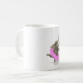 Ballet Elephant en Pointe Koffiemok (Voorkant links)