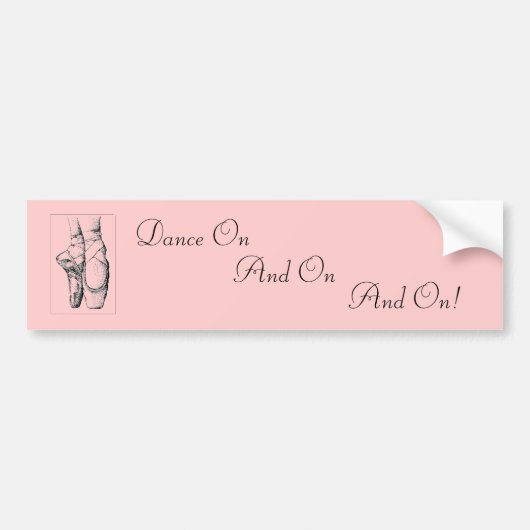 Ballet — En Pointe Bumpersticker (Voorkant)