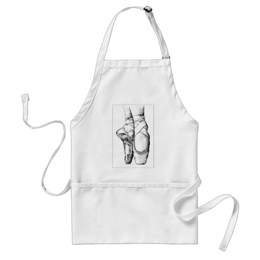 Ballet — En Pointe Standaard Schort (Voorkant)