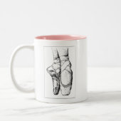 Ballet — En Pointe Tweekleurige Koffiemok (Links)
