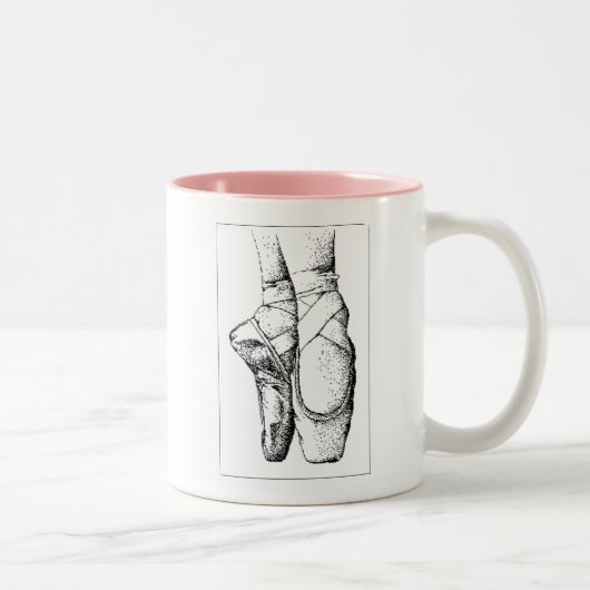 Ballet — En Pointe Tweekleurige Koffiemok (Rechts)