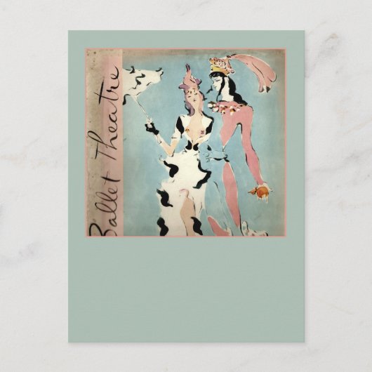 Ballet en theater briefkaart (Voorkant)