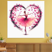 Ballet en Vlinders Canvas Afdruk (Insitu (Woonkamer))