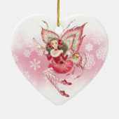 Ballet Fairy Holiday Ornament - Heart (Achterkant)