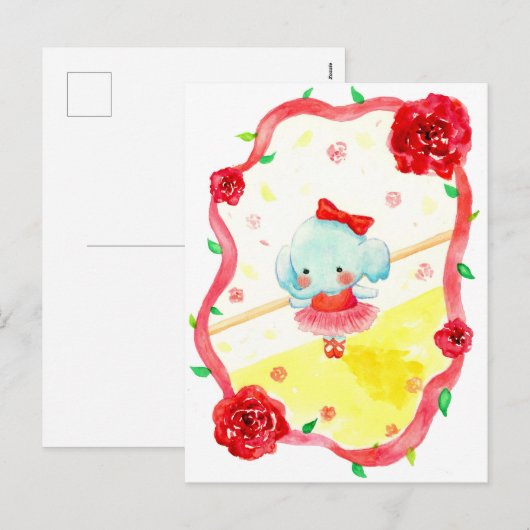 ballet feestdagenkaart (Voorkant / Achterkant)