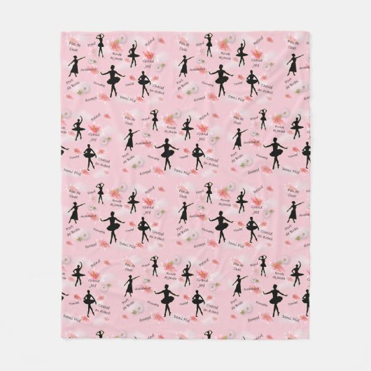 ballet fleece deken (Voorkant)