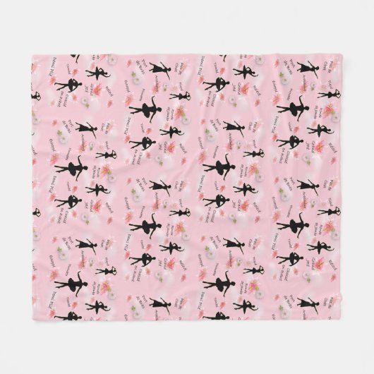 ballet fleece deken (Voorkant (Horizontaal))