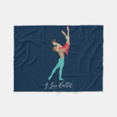 ballet fleece deken (Voorkant (Horizontaal))