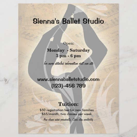 ballet flyer (Voorkant)