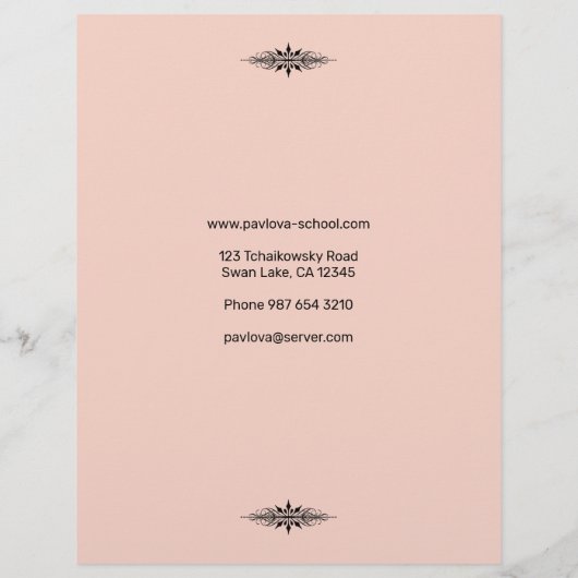 Ballet Flyer (Achterkant)