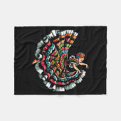 Ballet Folklorico-danser Mexico Traditioneel Fleece Deken (Voorkant (Horizontaal))