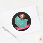 Ballet Folklorico Mexicaanse Suiker Schedel Ballet Ronde Sticker (Envelop)