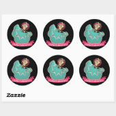 Ballet Folklorico Mexicaanse Suiker Schedel Ballet Ronde Sticker (Vel)