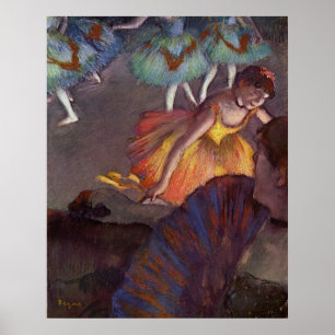 ballet gezien van een doos - Edgar Degas - 1885 Poster