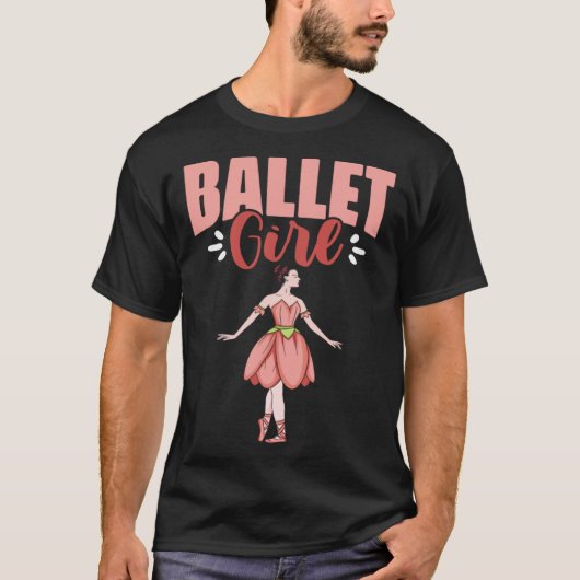 Ballet Girl Ballerina Dancing Ballet Dancer T-shirt (Voorkant)