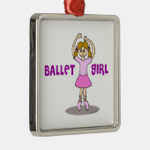Ballet Girl Metalen Ornament (Rechts)