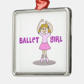 Ballet Girl Metalen Ornament (Links)