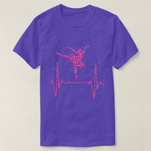 Ballet Heartbeat Ballet School Dancing T-shirt (Design voorkant)