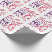 Ballet houdt me op mijn tenen, Ballerina Dancer Cadeaupapier (Hoek)