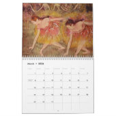 Ballet in Art, Dance Calendar, Degas, Renoir Kalender (Mar 2026)
