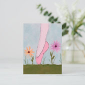 Ballet in Briefkaart Flowers (Staand voorkant)