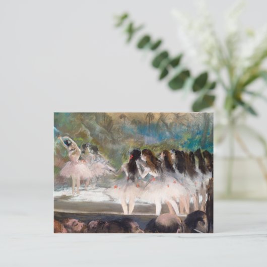 Ballet in de opera Parijs door Edgar Degas Briefkaart (Staand voorkant)