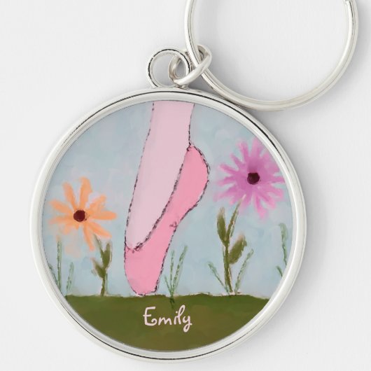 Ballet in Flowers  Sleutelhanger (Voorkant)