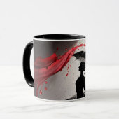 Ballet in het rood mok (Voorkant links)