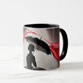 Ballet in het rood mok (Voorkant rechts)