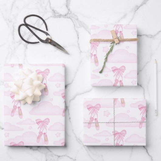 Ballet Inpakpapier, Ballerina Cadeaupapier (Voorkant)