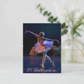 Ballet is een levenskaart briefkaart (Staand voorkant)