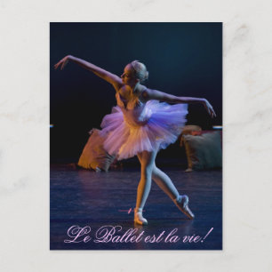 Ballet is een levenskaart briefkaart