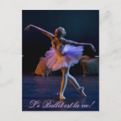 Ballet is een levenskaart briefkaart (Voorkant)