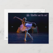 Ballet is een levenskaart briefkaart (Voorkant / Achterkant)
