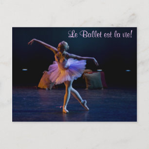 Ballet is een levenskaart briefkaart