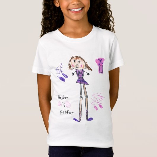 Ballet is het perfecte Shirt voor meisjes (Voorkant)