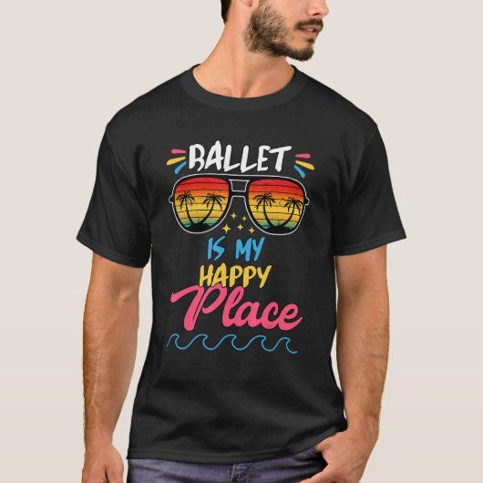 Ballet is mijn vrolijke afbeelding t-shirt (Voorkant)