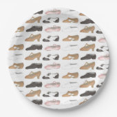 Ballet Jazz Tap Lyrische Acro Karakter Dance Schoe Papieren Bordje (Voorkant)