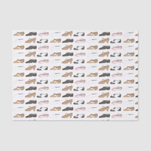 Ballet Jazz Tap Lyrische Acro Karakter Dance Schoe Tissuepapier (Voorkant)