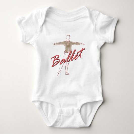 Ballet Jongen Cadeaus voor Dansers Romper (Voorkant)