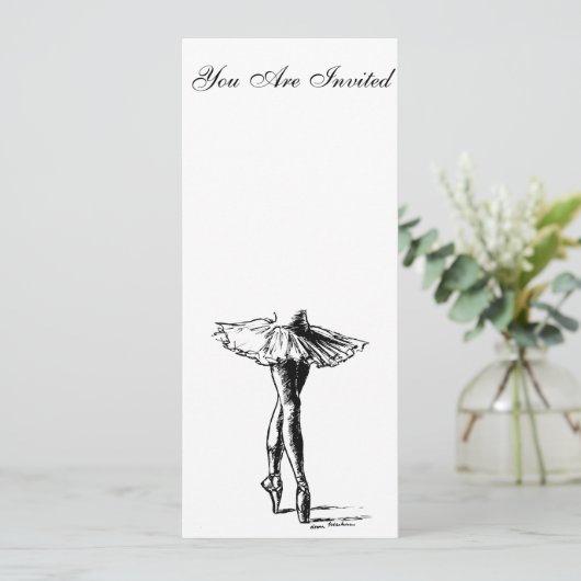 ballet kaart (Staand voorkant)