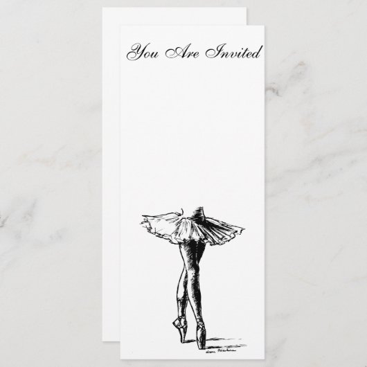 ballet kaart (Voorkant / Achterkant)