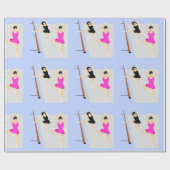 Ballet Klasse Vrouwen Dansen Cadeaupapier (Vlak)